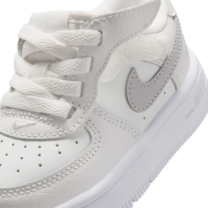 Nike Force 1 Low Ess+ Easyon Td Bianco Grigio - Sneakers Bambino