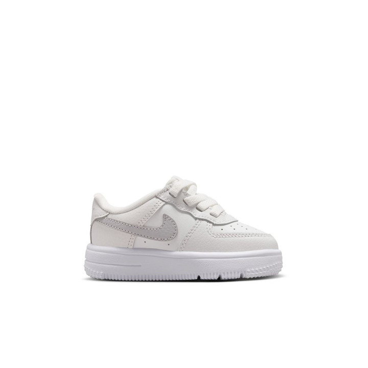 Nike Force 1 Low Ess+ Easyon Td Bianco Grigio - Sneakers Bambino