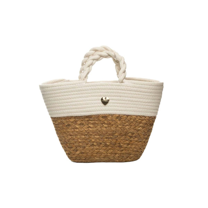 Hat You Borsa Mare Con Pochette Mare Removibile Bianco