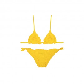 Triangolo Con Frou E Costume Slip Fiocchi giallo