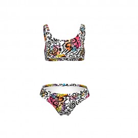 Bralette Fantasia Graffiti bianco