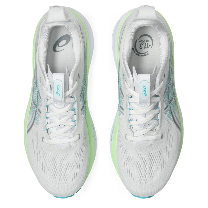 Asics Gel Kayano 33 Bianco Energy Aqua - Scarpe Running Uomo