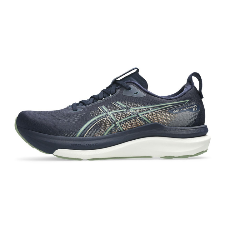 Asics Gel Kayano 33 Bianco Energy Aqua - Scarpe Running Uomo