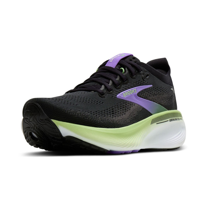 Brooks Adrenaline GTS 23 Nero Pearl Viola - Scarpe Running Uomo