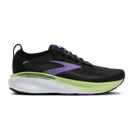 Brooks Adrenaline GTS 23 Nero Pearl Viola - Scarpe Running Uomo