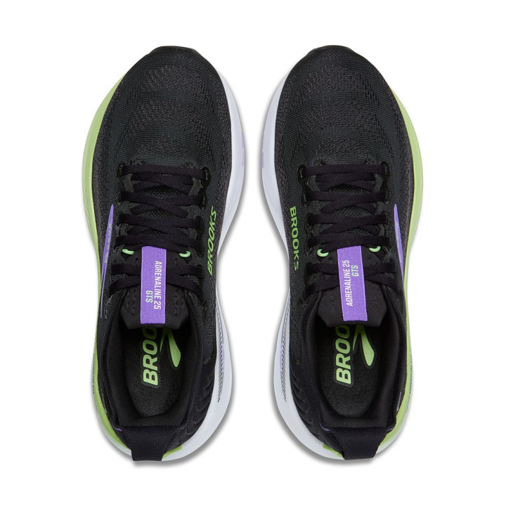 Brooks Adrenaline GTS 23 Nero Pearl Viola - Scarpe Running Uomo