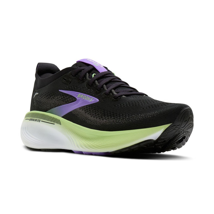 Brooks Adrenaline GTS 23 Nero Pearl Viola - Scarpe Running Uomo