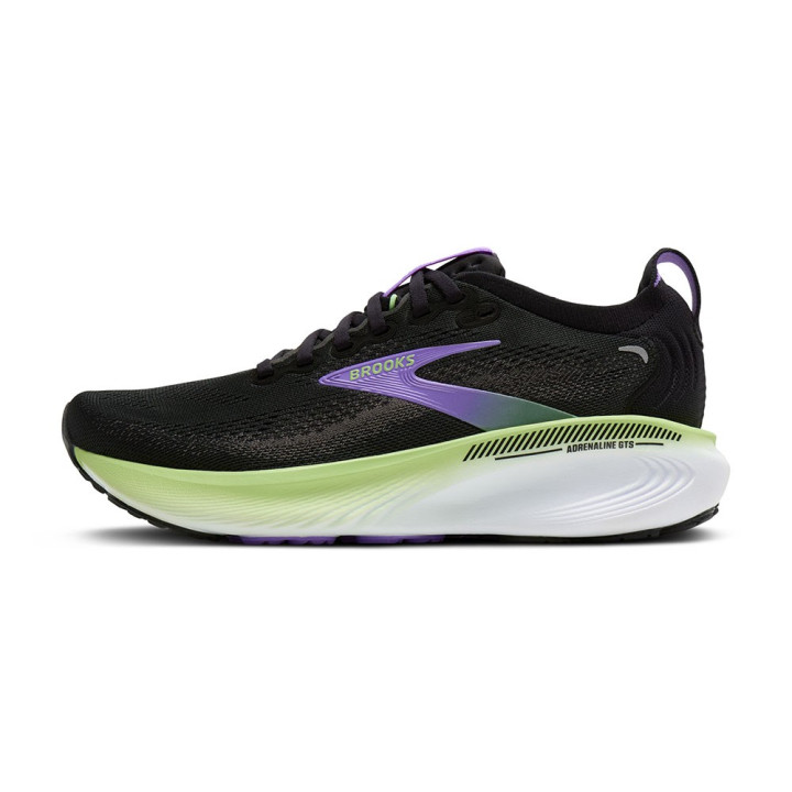 Brooks Adrenaline GTS 23 Nero Pearl Viola - Scarpe Running Uomo