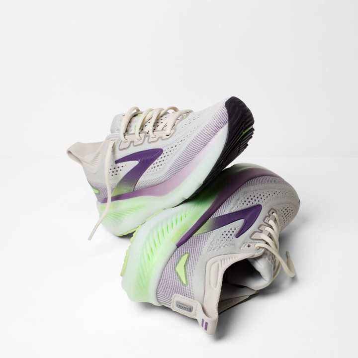 Brooks Adrenaline GTS 23 Nero Pearl Viola - Scarpe Running Uomo
