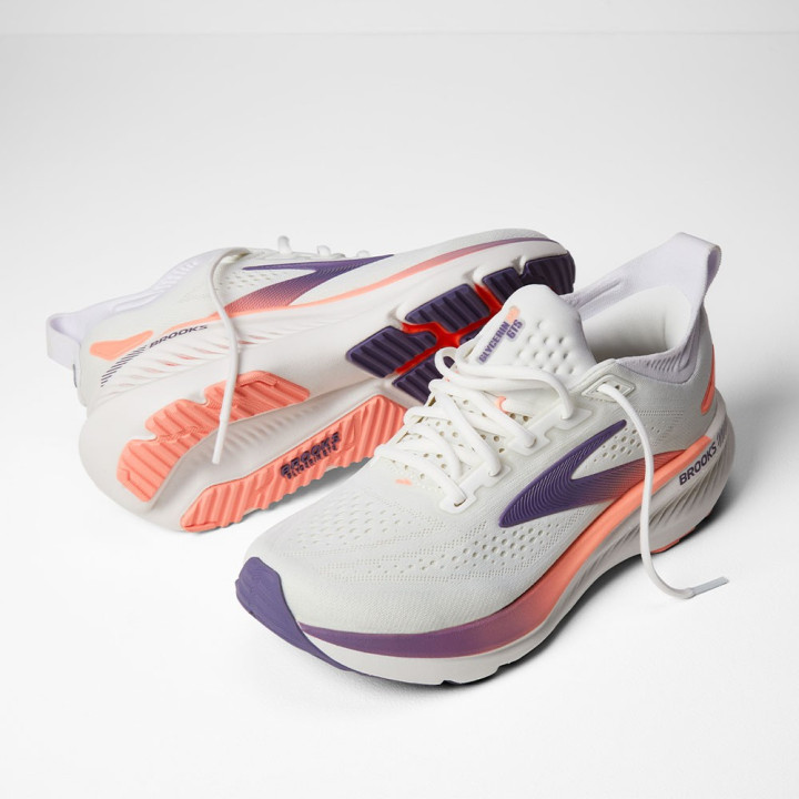 Brooks Adrenaline GTS 23 Nero Pearl Viola - Scarpe Running Uomo
