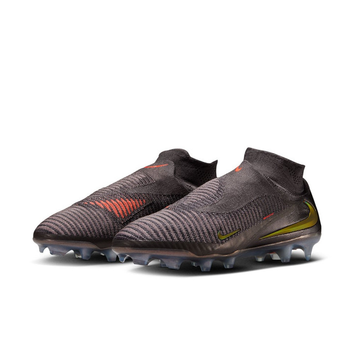 Nike Phantom 6 High Elite Fg Lv8 Grigio Oro Nero - Scarpe Da Calcio Uomo