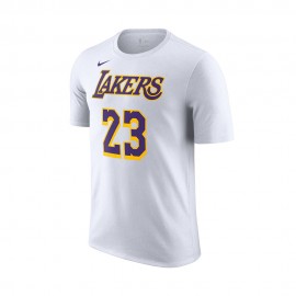 Lebron James Los Angeles Lakers Maglia Basket bianco viola