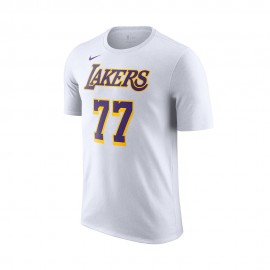 Luka Doncic Los Angeles Lakers Maglia Basket bianco viola