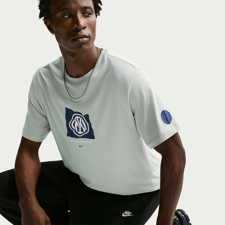 Nike Maglia Maniche Corte Inter Banner Express Grigio Uomo