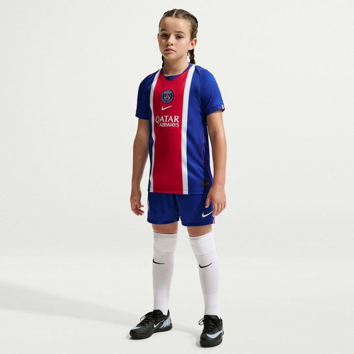 Nike Maglia Maniche Corte Psg Home 26 27 Blu Bianco Rosso Bambino