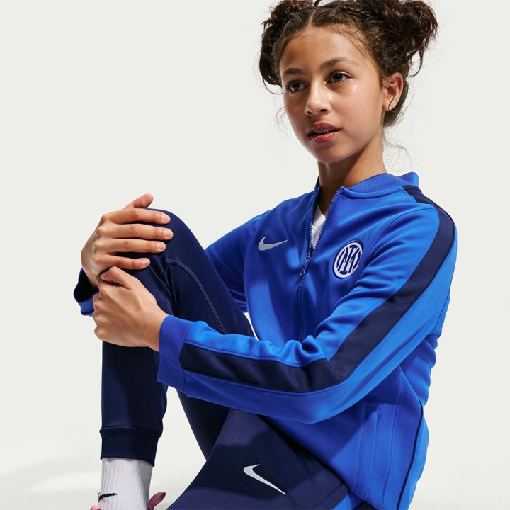 Nike Inter Strike Tuta Calcio Training Blu Bianco Bambino