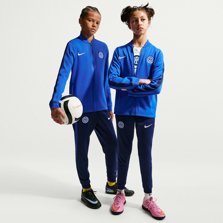 Nike Inter Strike Tuta Calcio Training Blu Bianco Bambino