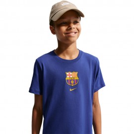 Fc Barcelona Maglia Maniche Corte Crest Deep blu