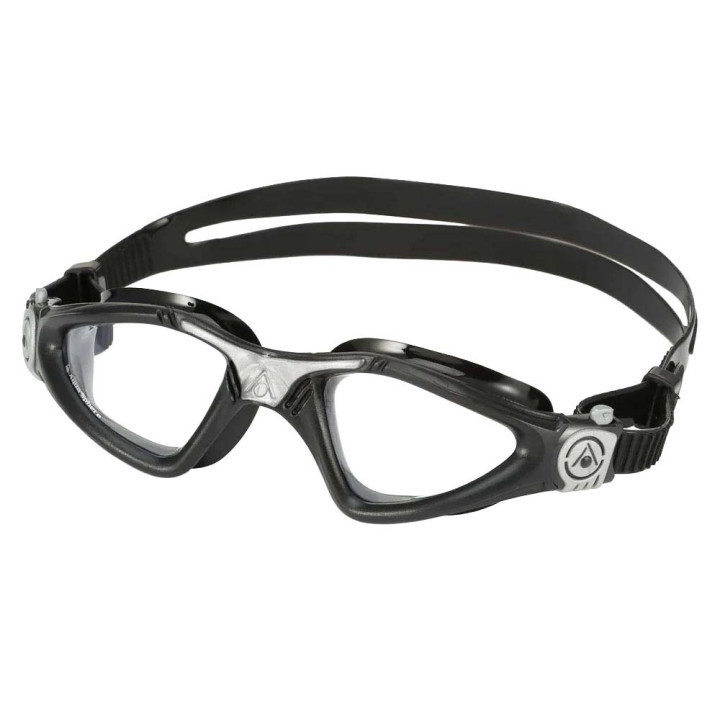 Aquasphere Occhialini Nuoto Kayenne Clear Lens Nero Argento Uomo