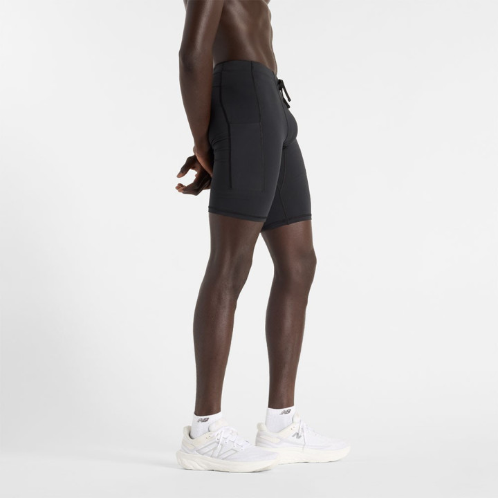 New Balance Pantaloncini Running Rc Pocket Half Tight 9 Nero Uomo