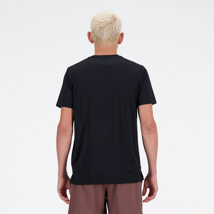 New Balance T-Shirt Running Sport Essentials Nero Uomo