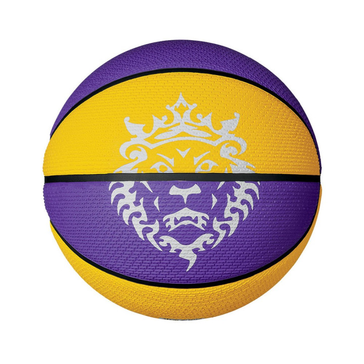 Nike Palla Basket Playground Lb James Giallo Viola