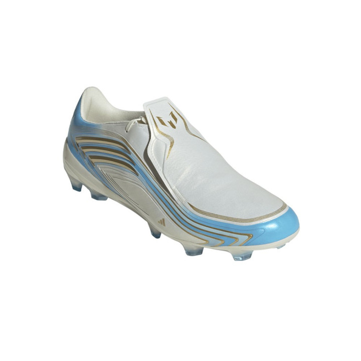 ADIDAS F50 Messi Pro Fg Avorio Azzurro - Scarpe Da Calcio Uomo