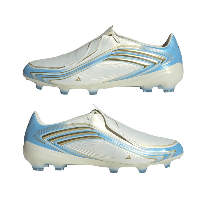 ADIDAS F50 Messi Pro Fg Avorio Azzurro - Scarpe Da Calcio Uomo