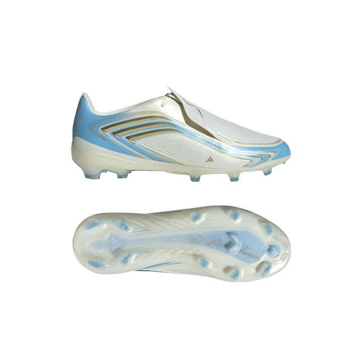 ADIDAS F50 Messi Elite Fg Avorio Azzurro - Scarpe Da Calcio Bambino