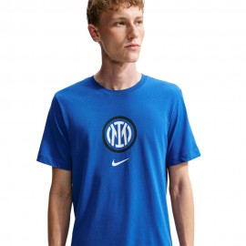 Maniche Corte Inter Crest blu bianco