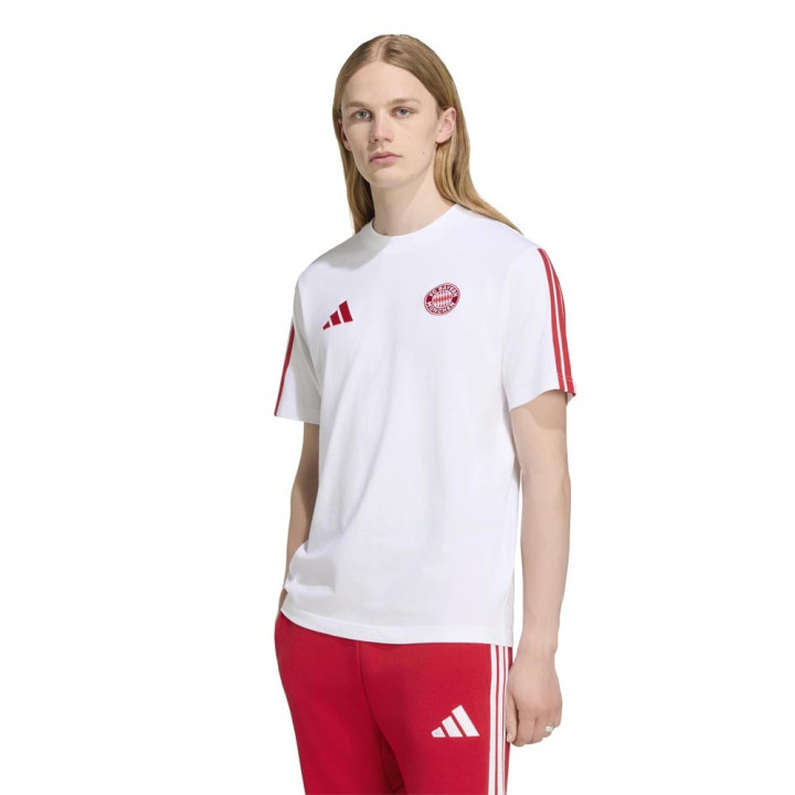 ADIDAS Maglia Maniche Corte Bayer Dna Bianco Rosso Uomo