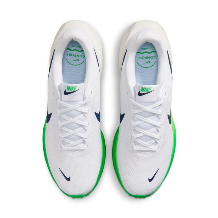 Nike Revolution 8 Bianco Blu Verde - Scarpe Running Uomo