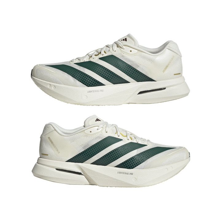 Adidas Adizero Boston 13 Bianco Verde Blu - Scarpe Running Uomo
