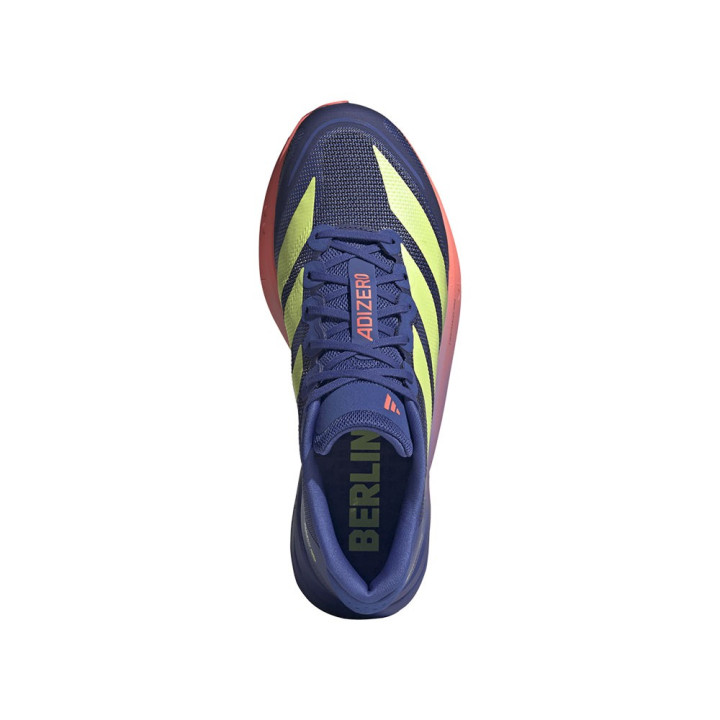 Adidas Adizero Boston 13 Blu Oro Rosso - Scarpe Running Uomo