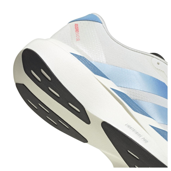 Adidas Adizero Evo Sl Bianco Blu Rosso - Scarpe Running Uomo