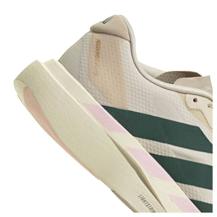 Adidas Adizero Evo Sl Bianco Verde Rosa - Scarpe Running Donna