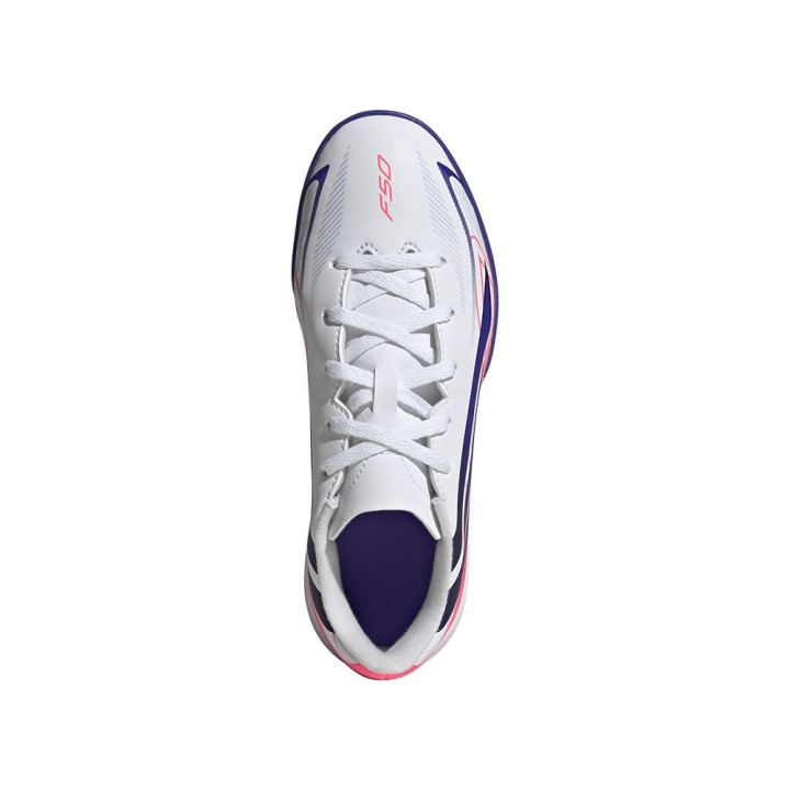 ADIDAS F50 Hyperfast Club Tf Bianco Viola - Scarpe Da Calcio Bambino