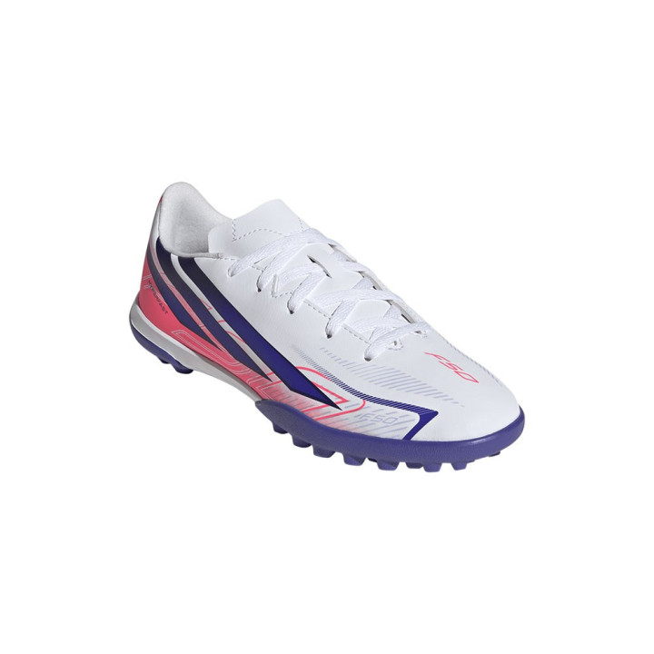 ADIDAS F50 Hyperfast Club Tf Bianco Viola - Scarpe Da Calcio Bambino