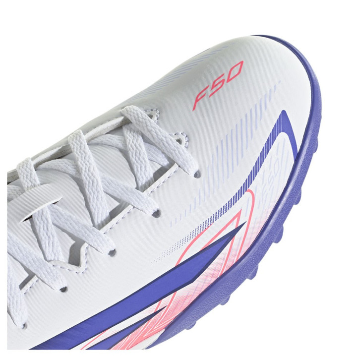 ADIDAS F50 Hyperfast Club Tf Bianco Viola - Scarpe Da Calcio Bambino