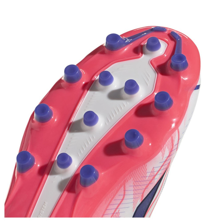 ADIDAS F50 Hyperfast League Ag Bianco Viola - Scarpe Da Calcio Uomo