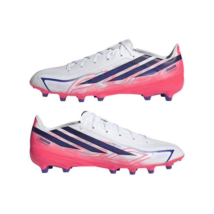 ADIDAS F50 Hyperfast League Ag Bianco Viola - Scarpe Da Calcio Uomo