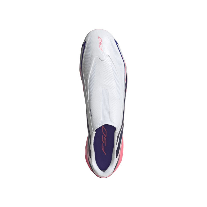 ADIDAS F50 Hyperfast League Ll Ag Bianco Viola - Scarpe Da Calcio Uomo