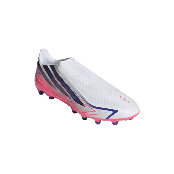 ADIDAS F50 Hyperfast League Ll Ag Bianco Viola - Scarpe Da Calcio Uomo