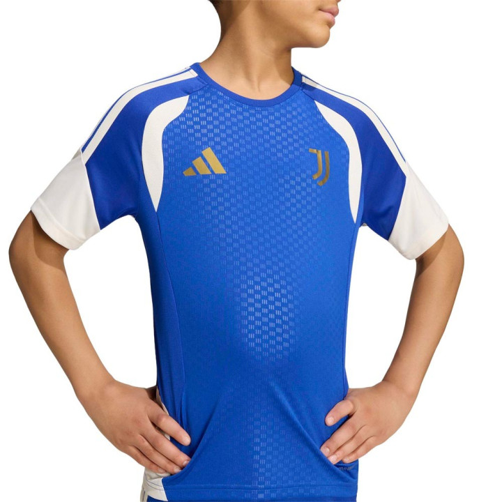 ADIDAS Maglia Maniche Corte Juve Training Blu Bianco Bambino