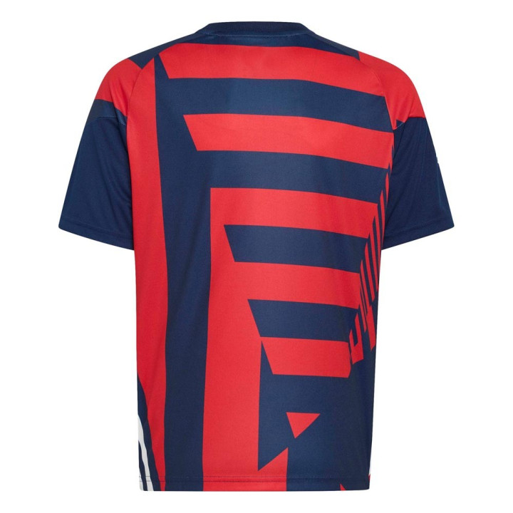 ADIDAS Maglia Maniche Corte Pre-Matech Bayern Rosso Bianco Blu Bambino