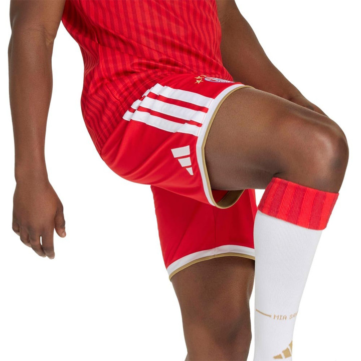 ADIDAS Pantaloncini Calcio Bayern Home Rosso Bianco Uomo