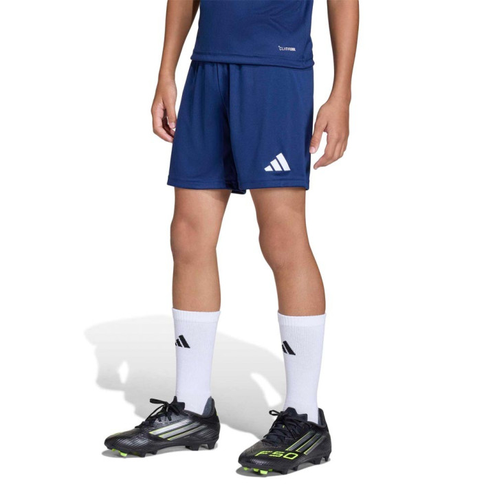 ADIDAS Pantaloncini Calcio Entrada 26 Blu Bianco Bambino