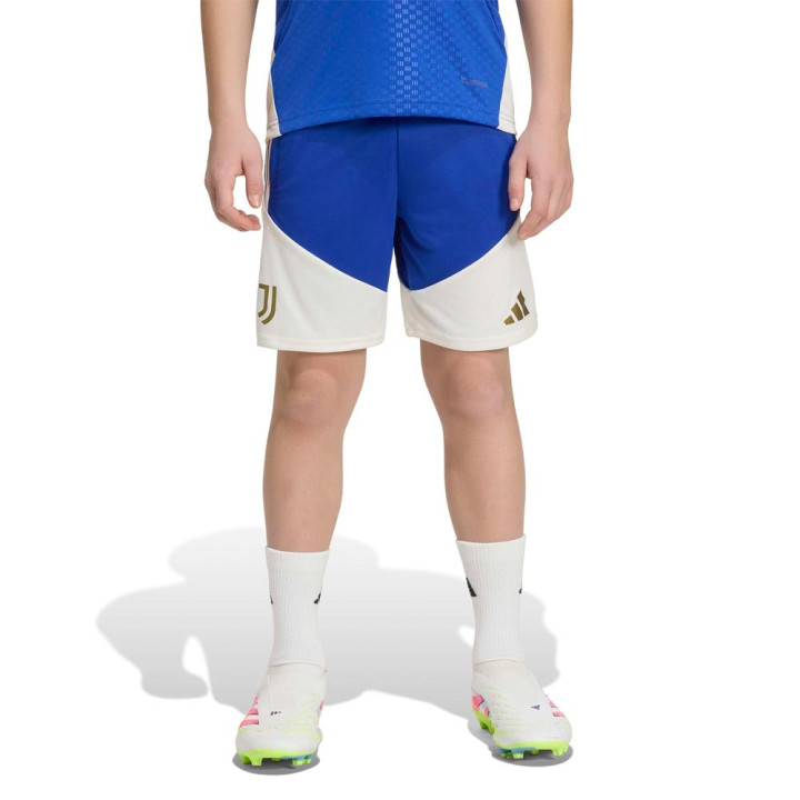 ADIDAS Pantaloncini Calcio Juve Training Blu Bianco Bambino