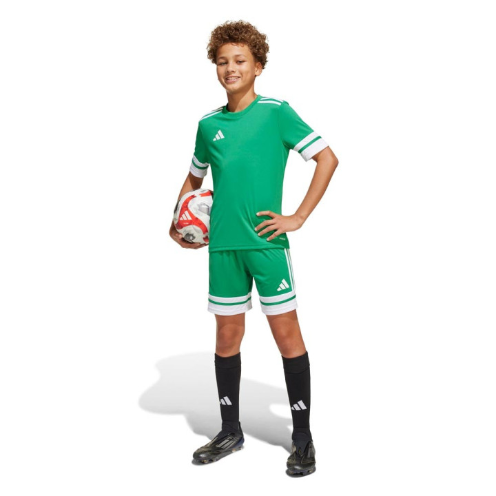 ADIDAS Pantaloncini Calcio Squadra 25 Verde Bianco Bambino