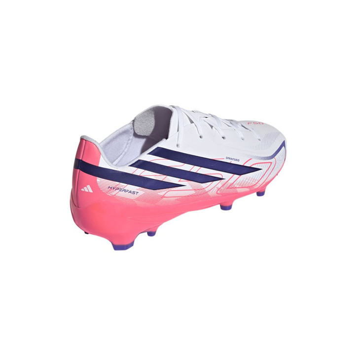 ADIDAS F50 Hyperfast League Fg Bianco Viola - Scarpe Da Calcio Bambino
